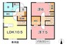 グランシャリオ 2LDKの間取り