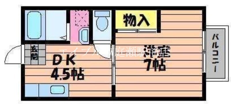 間取り図 グリーンヒルズ　F棟