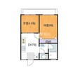 Rose Court ききょう町 2Kの間取り