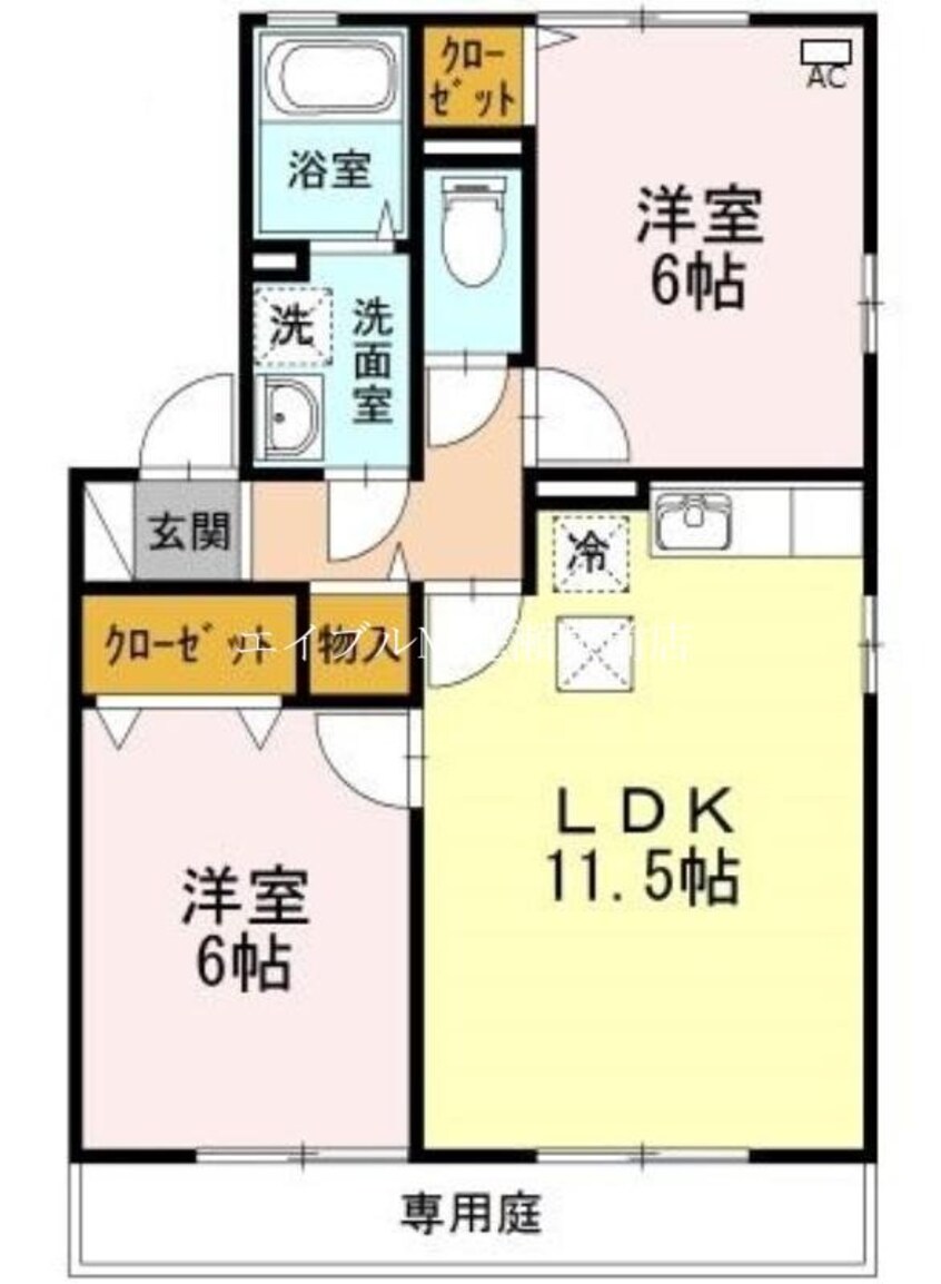 間取図 ハウオリ　A棟