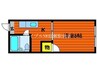 メゾンエトワール 1Kの間取り