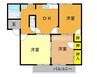 ハッピーハイツA棟 3DKの間取り
