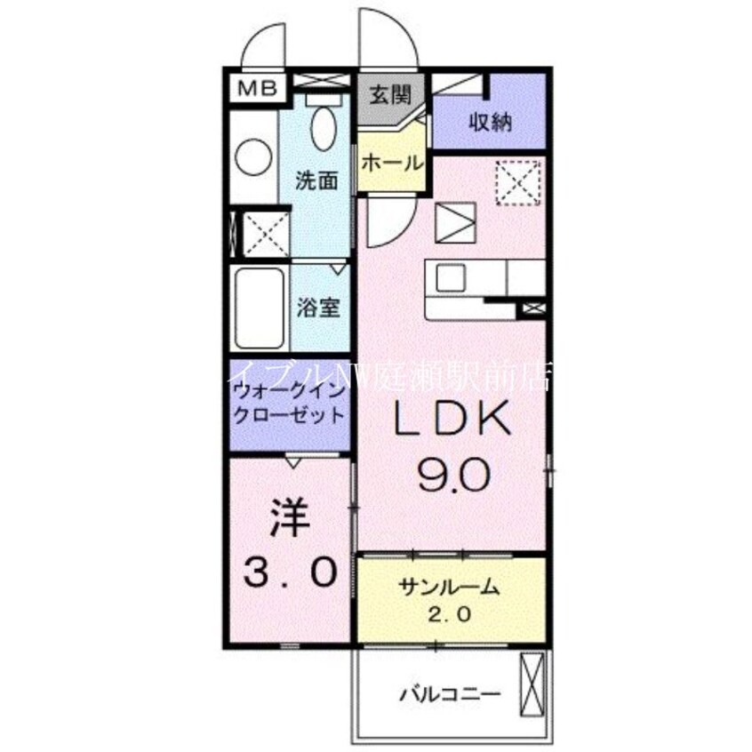間取図 アルコバレーノ