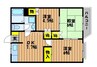 ひらきガーデンハイツⅡ 3DKの間取り