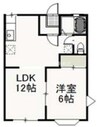 ファミーユK－１ 1LDKの間取り