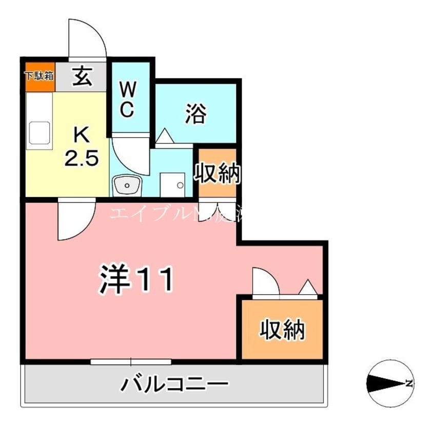 間取図 ブールブランシュ　C棟