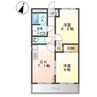 クレストール 2DKの間取り