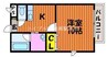 カーサＫ153 1Kの間取り
