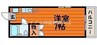 エトワール21　Ⅱ 1Kの間取り