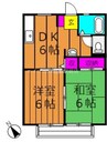 サンライフひろみね　Ａ棟 2DKの間取り