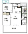 コンフォールＫ　ⅡＡ 2LDKの間取り
