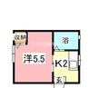 サクラハイツ 1Kの間取り