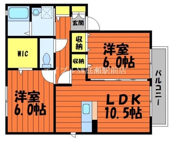 間取図 アシュランス　B棟