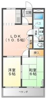 パークハイツ 2LDKの間取り