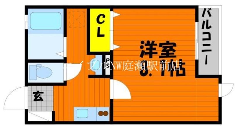 間取図 ARROWS SQUARE今保　Ｃ棟