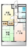 ドリームハウス 2DKの間取り