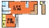 Carrot 1LDKの間取り