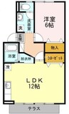 ファミール長尾 1LDKの間取り