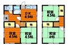 平田古屋野様戸建て 4DKの間取り