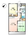 サンピア大福 2LDKの間取り