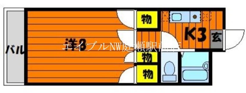 間取図 エスポアール北長瀬