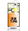 エスペーロ伊島 1Kの間取り