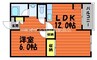 藤ライフ 1LDKの間取り