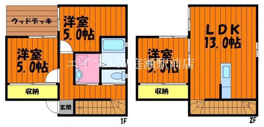 間取図 ユニキューブ　北棟