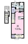 ルフレ　Ⅰ 1Rの間取り