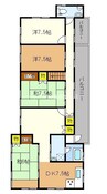 秦戸建 5DKの間取り