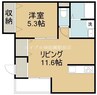 ground　sK 1LDKの間取り