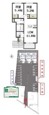 リベルテ 2LDKの間取り