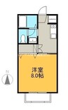 アルバビエントC 1Kの間取り