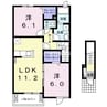 すずらん 2LDKの間取り