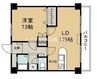 メゾンコンフォート 1LDKの間取り