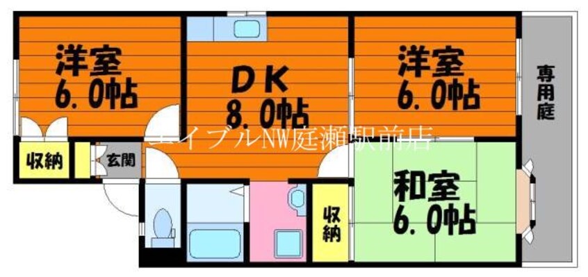 間取図 ラ・メール福島