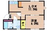 ぷちはうす 1LDKの間取り