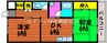 ニュートラルハイツ 2DKの間取り