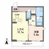 サンフェリーチェⅡ 1LDKの間取り