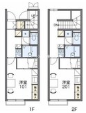 レオパレスクレールアヴェニールの間取図