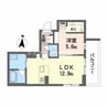 ビィアン　アテリア 1LDKの間取り