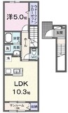 エザンス 1LDKの間取り