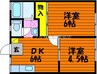 サンシャイン今保Ⅱ 2DKの間取り