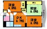 モンルポ 3DKの間取り