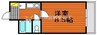ブロードヒルⅡ 1Kの間取り