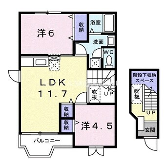 間取図 ヴィラフロ－ラＣ