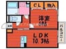 プレミール　Ｂ棟 1LDKの間取り