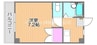 リーガⅡ 1Kの間取り