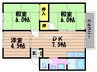 エスポワールマンションA 3DKの間取り