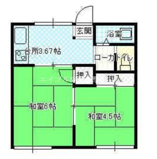 間取り図 コーポ中山